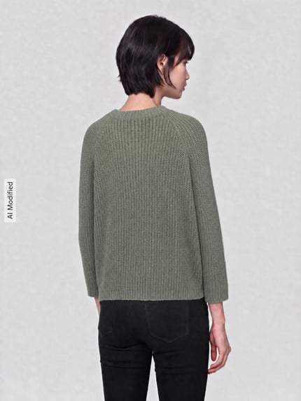 Weekend Max Mara Regular fit pullover met mohairgehalte model 'XENO' Lichtgroen - 5
