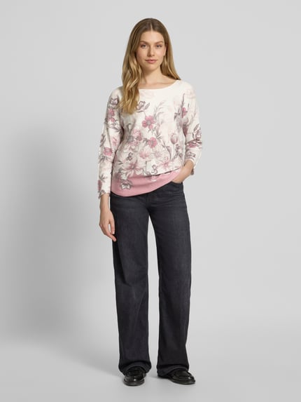 ZABAIONE Pullover aus Viskose-Mix Modell 'El44ena' Altrosa 1