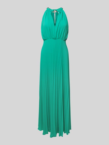 Liu Jo Black Abendkleid mit Plisseefalten Gruen 2
