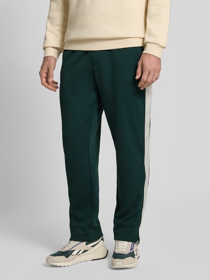 HUGO Relaxed Fit Sweatpants mit Reißverschluss-Detail Modell 'DOLOS' Dunkelgruen 4