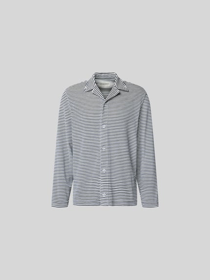 Officine Générale Freizeithemd mit Knopfleiste Weiss 2