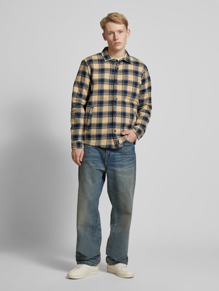 Pepe Jeans Relaxed Fit Hemdjacke mit Brusttasche Modell 'STEEVE' Sand 1