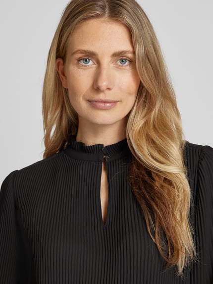 s.Oliver BLACK LABEL Blouseshirt met druppelvormige hals Black - 3