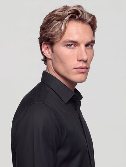 BOSS Regular Fit Businesshemd mit Kentkragen Black 3