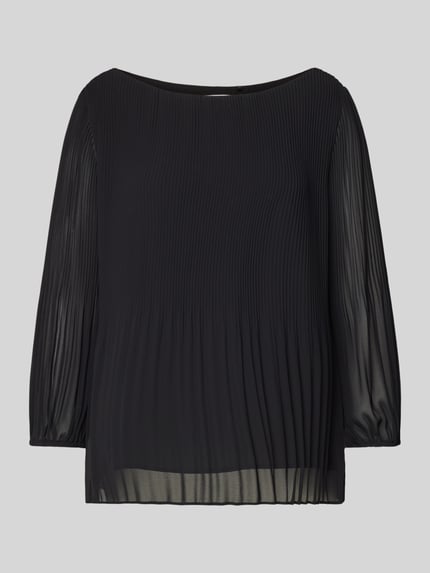s.Oliver BLACK LABEL Regular Fit Bluse aus Chiffon Black 2