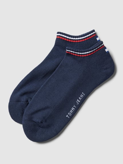 Tommy Hilfiger Sneakersocken mit Kontraststreifen im 2er-Pack Marine 1