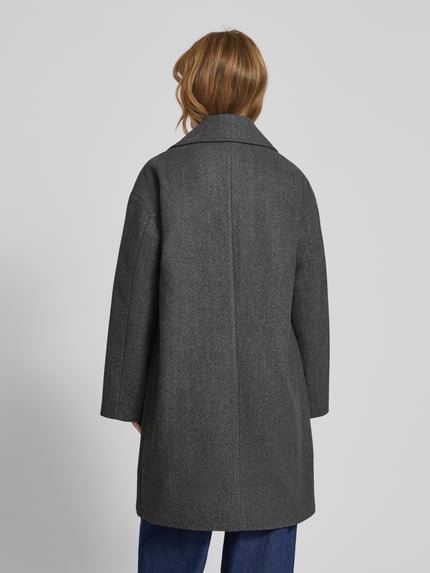 ONLY Oversized lange jas met reverskraag, model 'BLAKE' Antraciet - 5