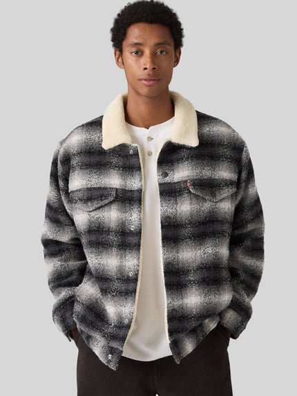 Levi's® Jeansjacke mit Teddykragen Offwhite 1