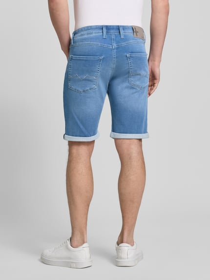 MAC Regular Fit Bermudas in Denim-Optik mit Eingrifftaschen Hellblau 5
