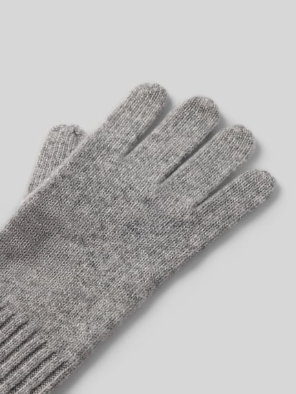 Seeberger Handschuhe aus reinem Kaschmir Hellgrau 3