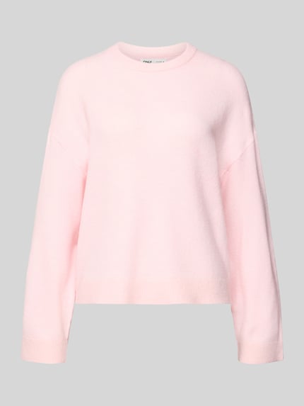 Relaxed Fit Strickpullover mit Crew Neck Modell 'SIMONI' Shop The Look MANNEQUINE