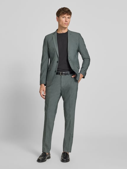 s.Oliver BLACK LABEL Slim Fit Sakko mit Viskose-Anteil Modell 'S PURE' Dunkelgruen 1