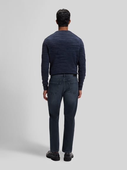 BOSS Orange Regular Fit Straight Fit Jeans mit Logo-Detail Blau 5
