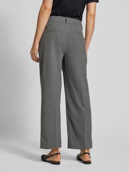 MAC Flared Stoffhose mit Bundfalten Modell 'Sara Pleat' Hellgrau 5