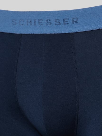 SCHIESSER Boxershorts mit elastischem Logo-Bund im 3er-Pack Marine 2