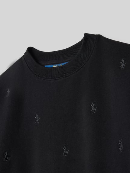 Polo Ralph Lauren Teens Sweatshirt met ribboorden Zwart - 2
