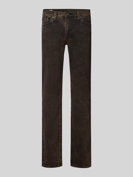 Produktfoto, ciemne brązowe jeansy o kroju slim fit z mieszanki bawełny Slim Fit Jeans aus Baumwoll-Mix Modell '511® SLIM' von Levi's®, Herren Slim Fit Jeans von Levi's®