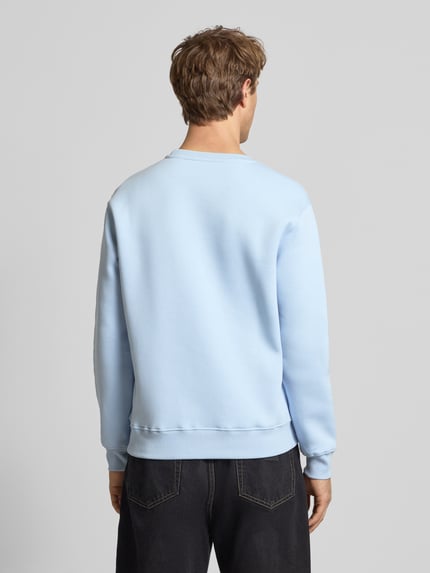 Alpha Industries Bluza z logo i okrągłym dekoltem Jasnoniebieski 5