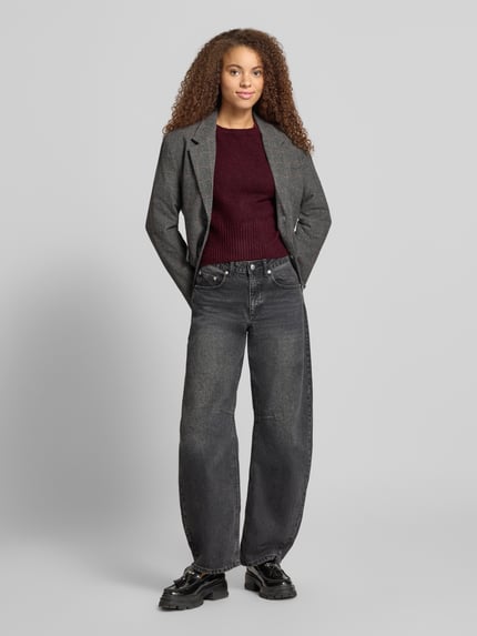 ONLY Pullover mit ausgestelltem Ärmelabschluss Bordeaux 1