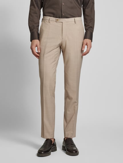 CG – CLUB of GENTS Anzughose aus reiner Viskose Modell 'Cedric' Beige 4
