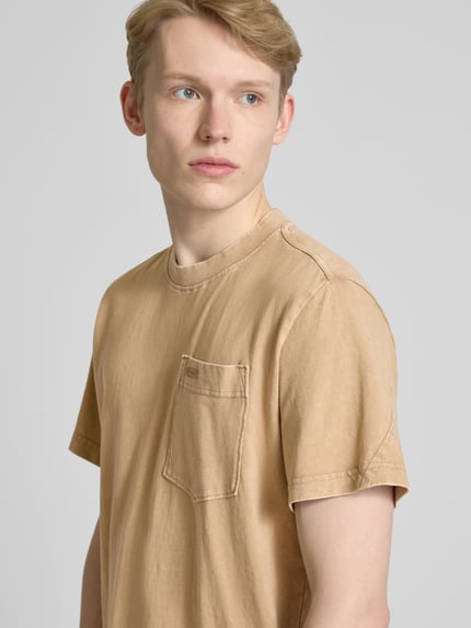 G-Star RAW T-shirt met borstzak Beige - 3