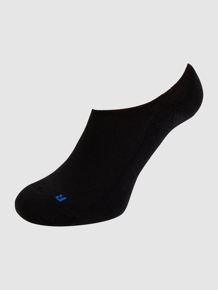 FALKE Sokliners met stretch model 'Invisible Keep Warm' Zwart - 1