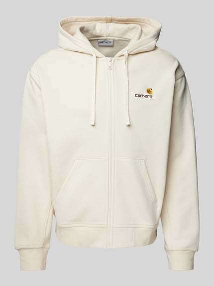 Carhartt Work In Progress Sweatjacke mit Logo-Stitching Offwhite 2