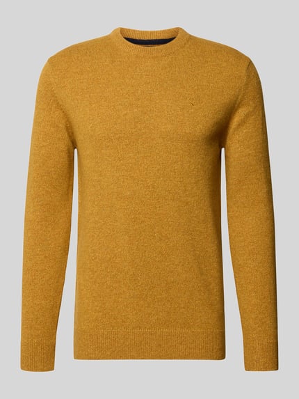 Pullover aus Woll-Seide-Mix mit Rundhalsausschnitt Modell 'TISBURY' Shop The Look MANNEQUINE