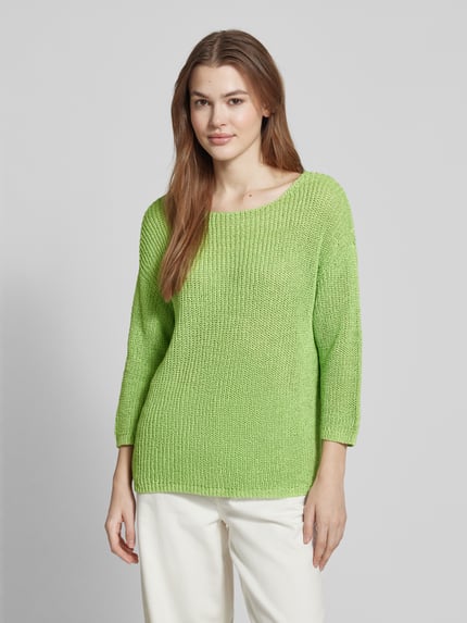 Betty Barclay Gebreide pullover met ronde hals Lichtgroen - 4
