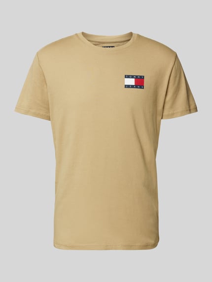 Tommy Jeans Regular Fit T-Shirt aus reiner Baumwolle Beige 2