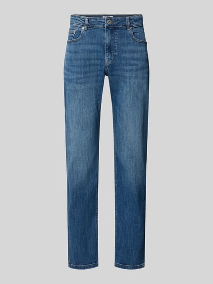 REVIEW Jeansy o kroju slim fit z klasycznym 5 kieszeni Niebieski 1