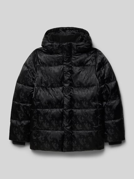 Calvin Klein Jeans Gewatteerd jack met capuchon Zwart - 1