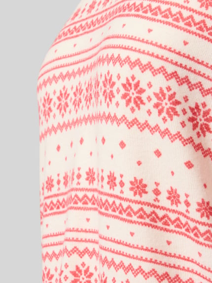 Jake*s Casual Pyjama-Oberteil mit weichem Jerseygefühl Kirsche 2