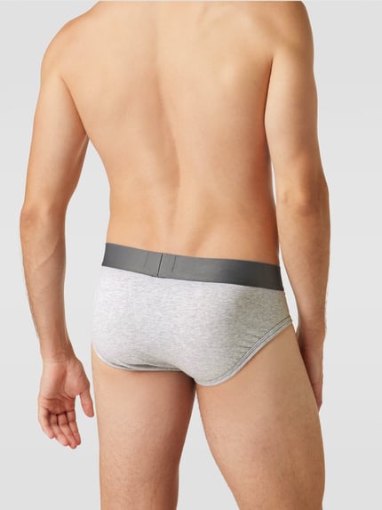 Emporio Armani Slip mit Stretch-Anteil Anthrazit Melange 4