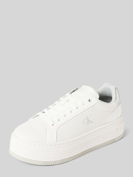 Calvin Klein Jeans Sneakers met vetersluiting Wit - 1