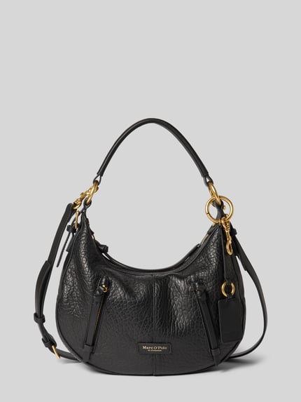 Marc O'Polo Umhängetasche aus echtem Schafsleder Modell 'HOBO BAG S' Black 2
