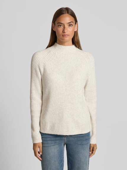 Tom Tailor Denim Regular Fit Strickpullover mit Baumwoll-Anteil Offwhite 4