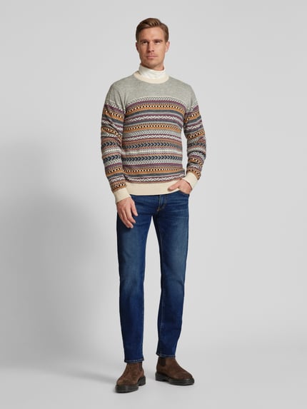 Pierre Cardin Jeansy o kroju regular fit z 5 kieszeniami model ‘LYON’ Niebieski 1