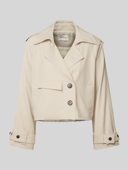 Gestuz Trenchcoat met viscose Model 'edina' Beige - 2