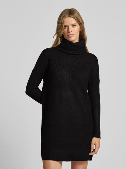 ONLY Strickkleid mit Woll-Anteil Modell 'JANA' Black 4