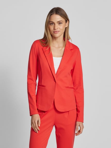 ICHI Slim fit blazer met paspelzakken, model 'KATE' Rood - 4