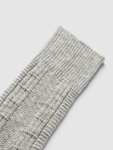 FALKE Socken in melierter Optik Modell 'Pile' Silber Melange 2