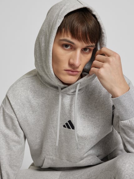 adidas Sportswear Hoodie mit Label-Stitching Hellgrau 3