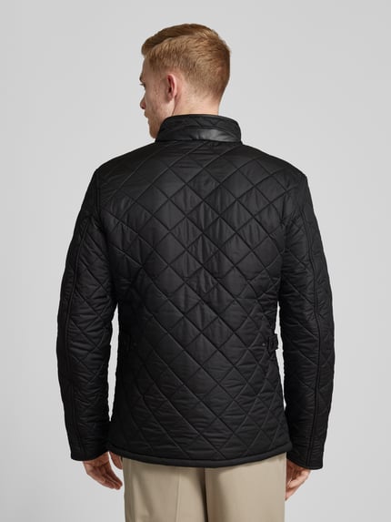 Barbour Steppjacke mit Stehkragen Black 5