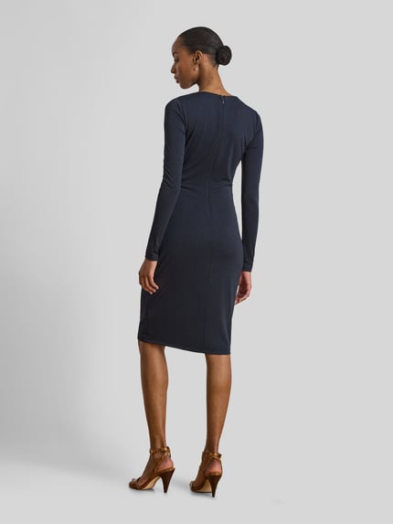 Lauren Ralph Lauren Figurbetontes Etuikleid mit Knoten-Detail Marine 5