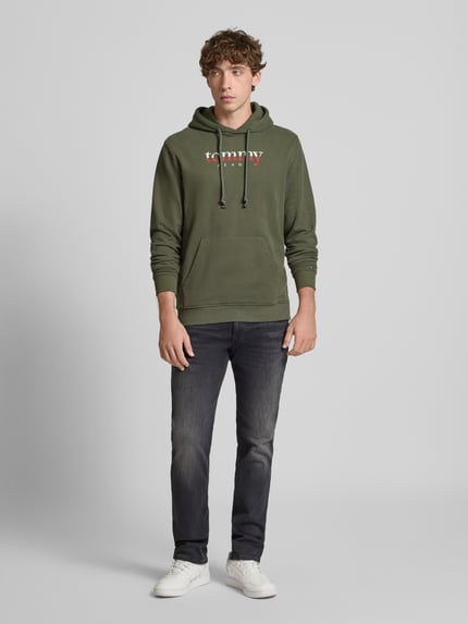 Tommy Jeans Regular fit hoodie van puur katoen Donkergroen - 1