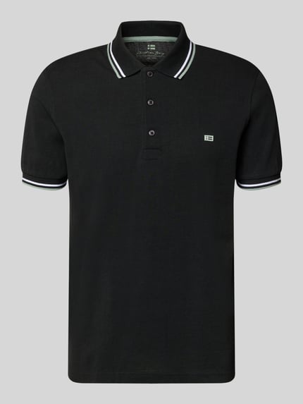 regular fit poloshirt met contrasterende strepen Shop The Look MANNEQUINE
