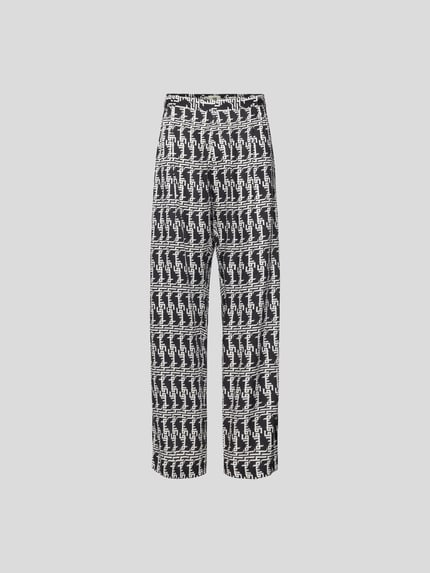 Hose aus reiner Viskose Shop The Look MANNEQUINE