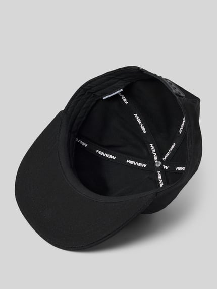 REVIEW Czapka z wyhaftowanym logo Czarny 2