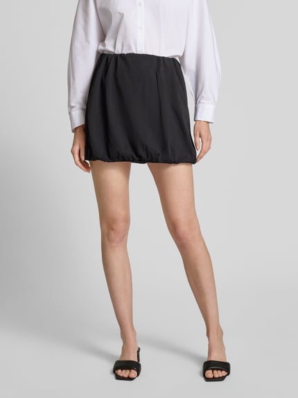 VERO MODA Ausgestellter Mini-Rock aus Baumwoll-Mix Modell 'TASS' Black 4
